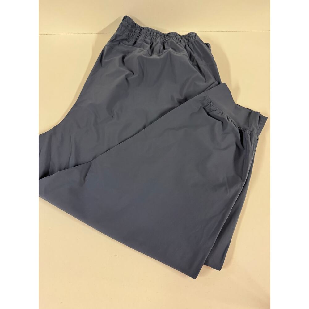 Never Not Hustling 3XL Blue Stretch Joggers Quick Dry Elastic Waist Pull On